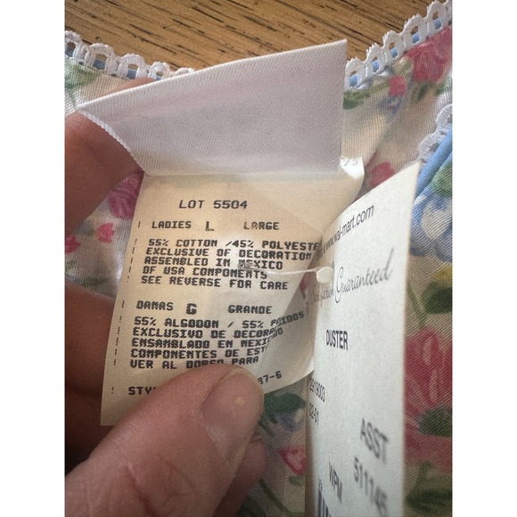 Simply Basic Girl's Floral Nightgown Pajama Lounger Dress Large L NWT - Picture 11 of 14